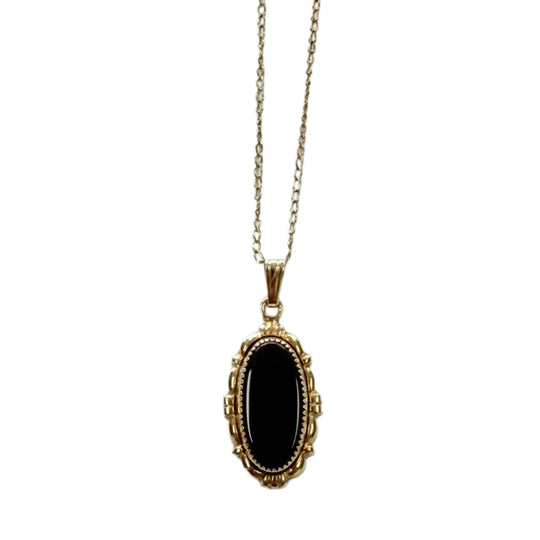 1/20th 14k Gold Filled Necklace with Black Onyx