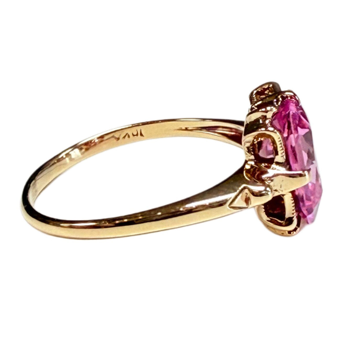 Great Lakes Coin 10k Gold & Pink Sapphire Ring