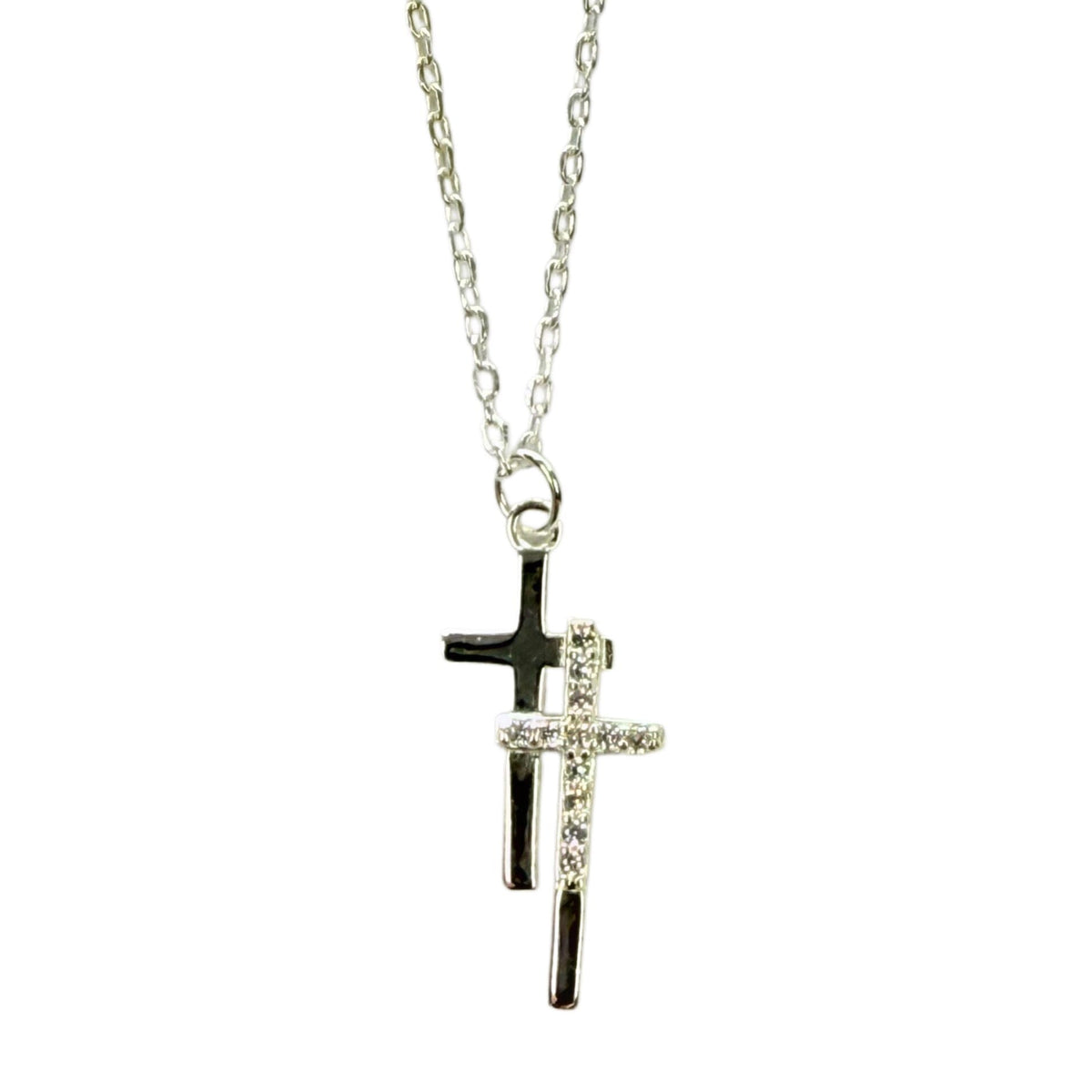 Great Lakes Coin Silver Cross Necklace