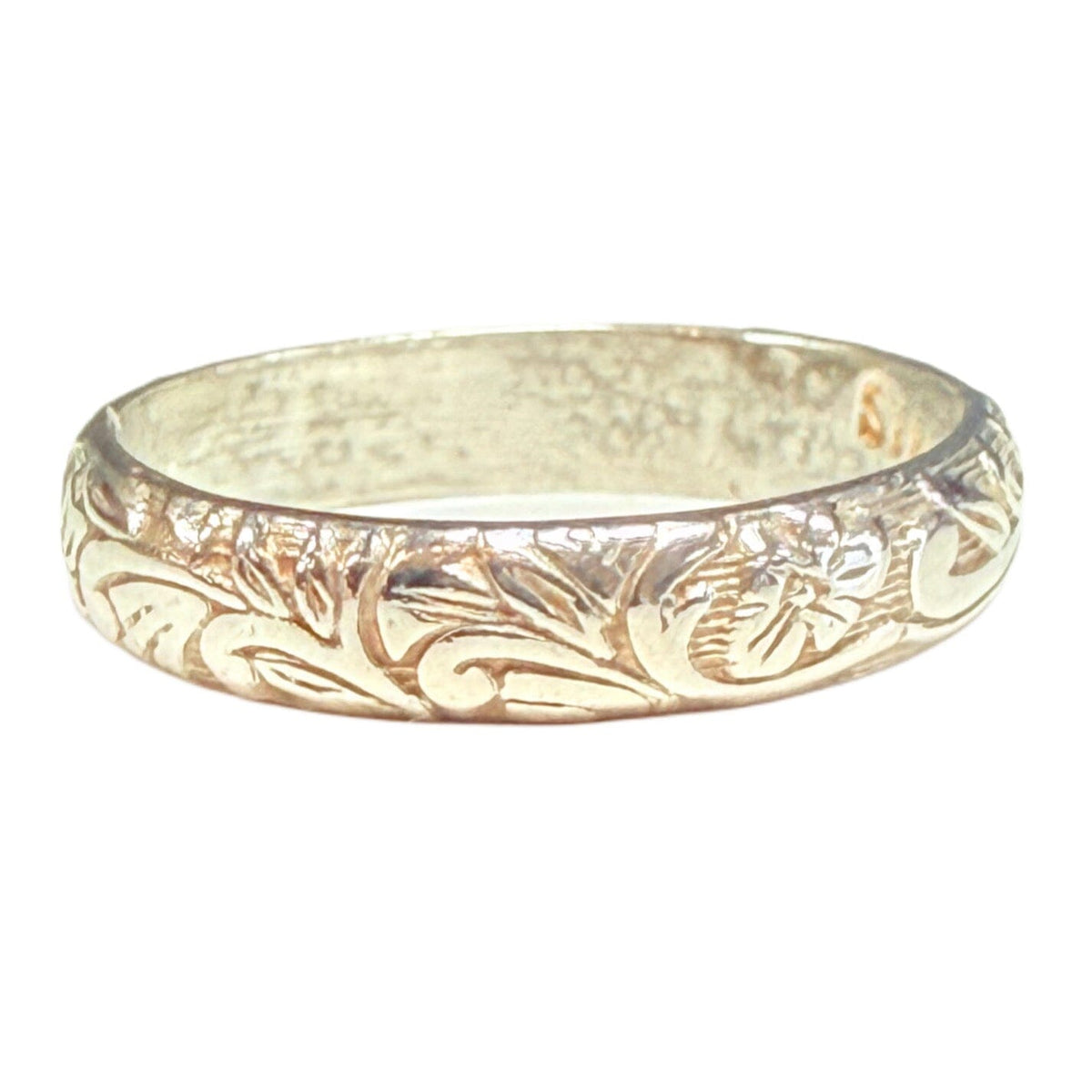 Great Lakes Coin Engraved Silver Band