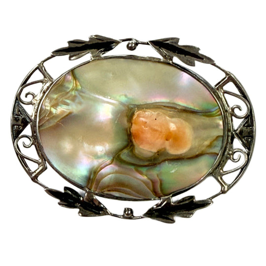 Silver & Abalone Pin