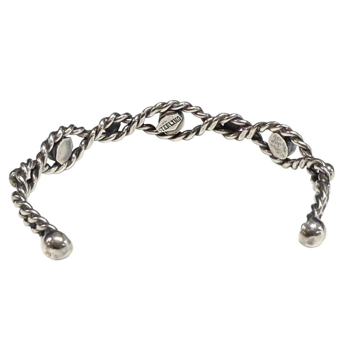 Great Lakes Coin Silver & Turquoise Bangle