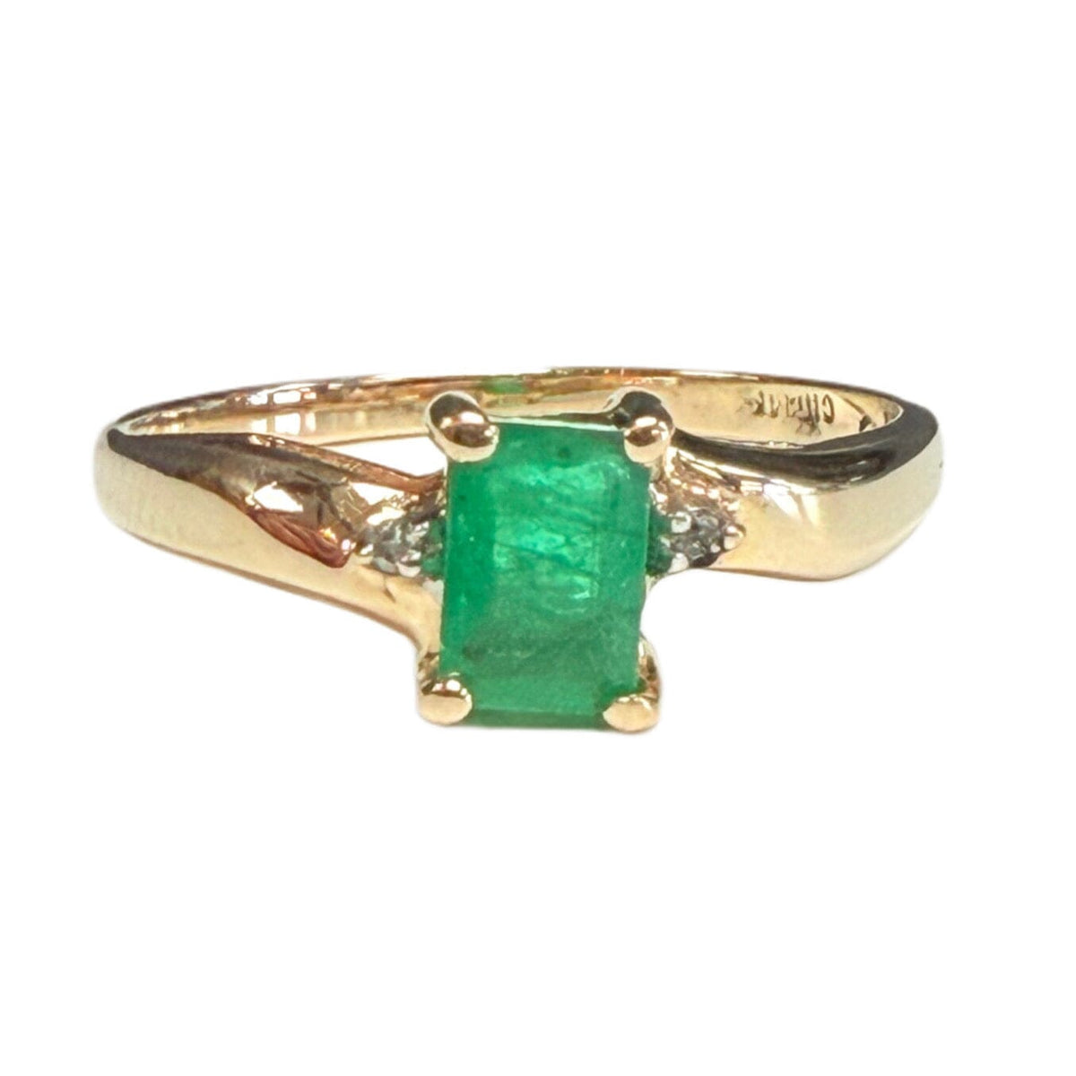 Great Lakes Coin 14k Emerald & Diamond Ring