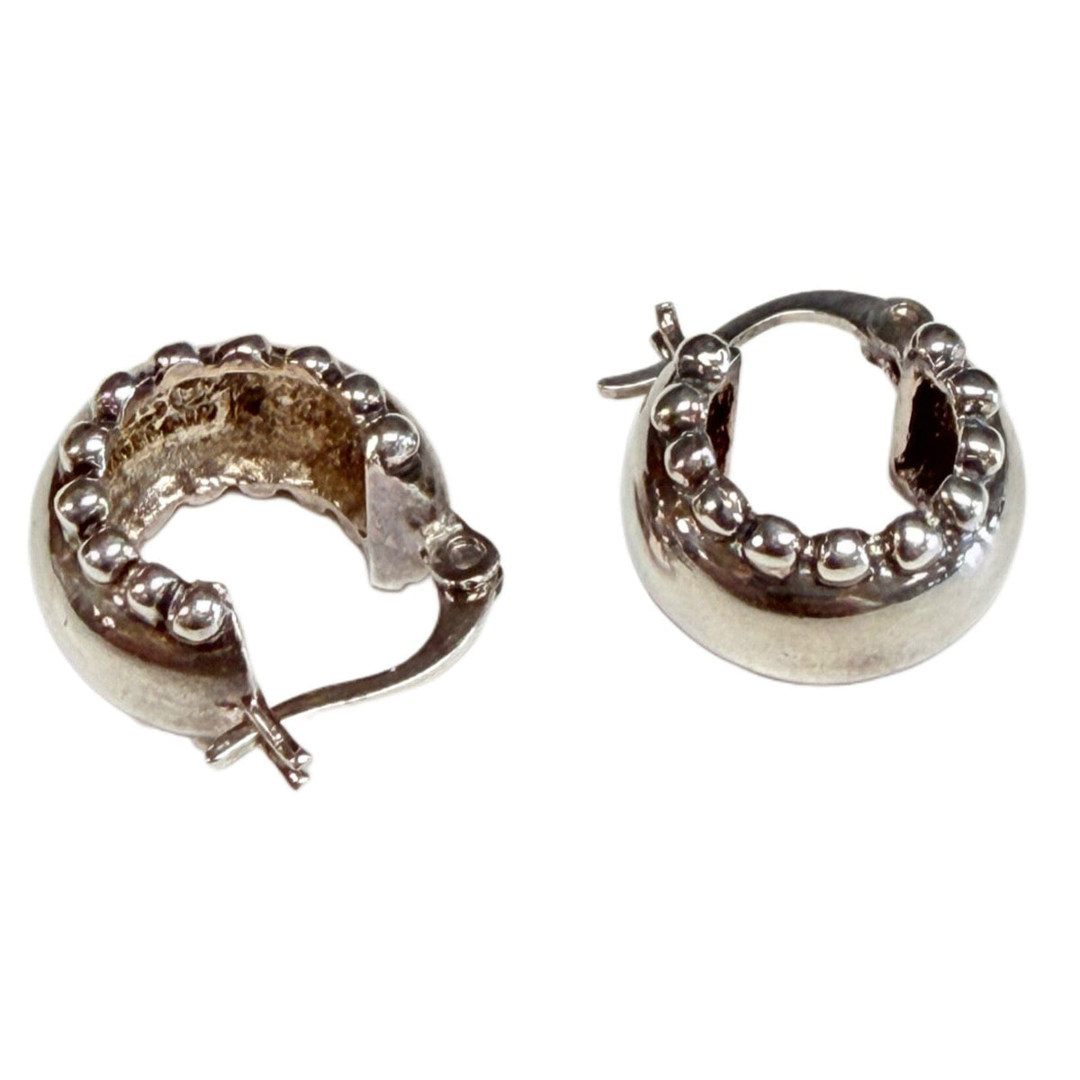 Great Lakes Coin Silver Wide Hoop Earrings