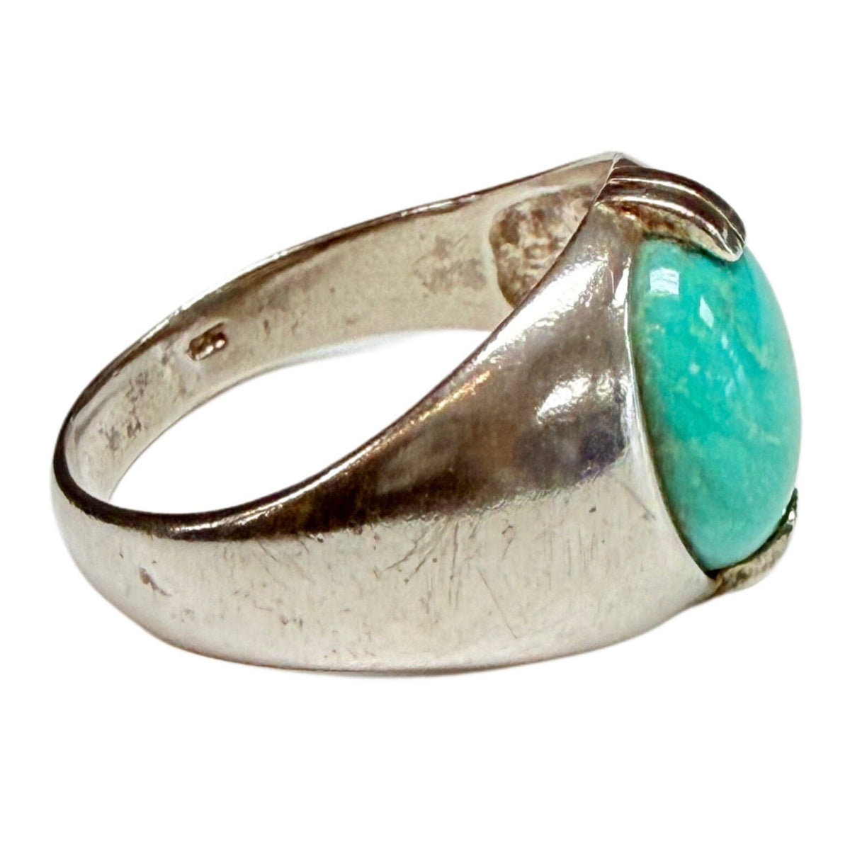 Great Lakes Coin Silver & Turquoise Ring