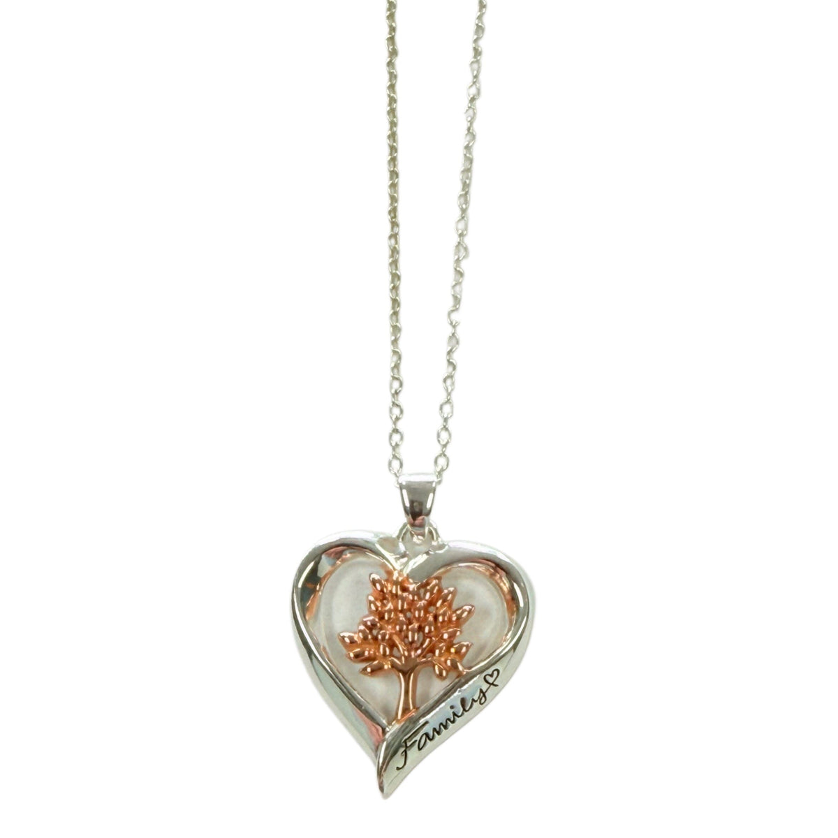 Great Lakes Coin Silver Family Tree Necklace