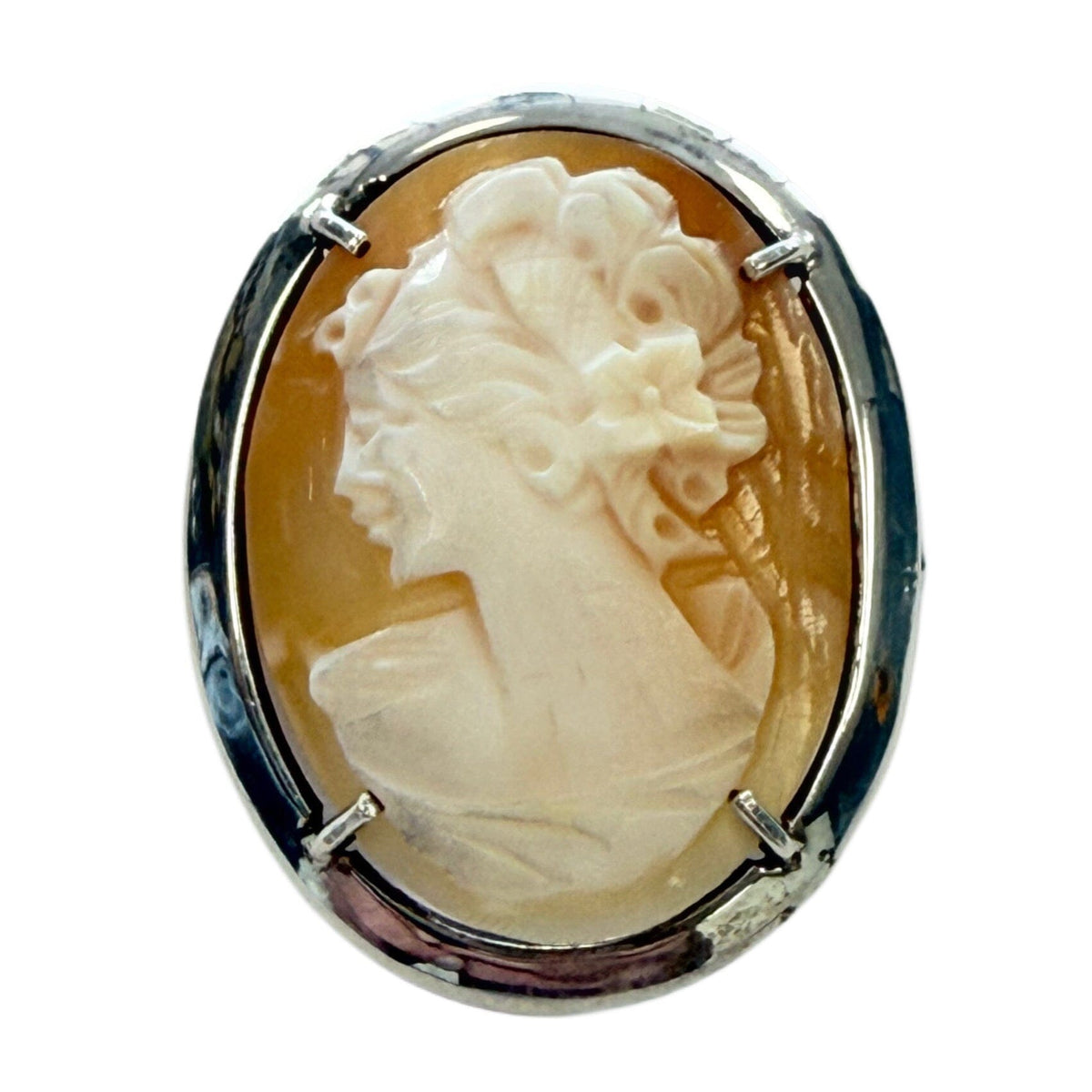 Great Lakes Coin Silver Cameo Pin / Pendant