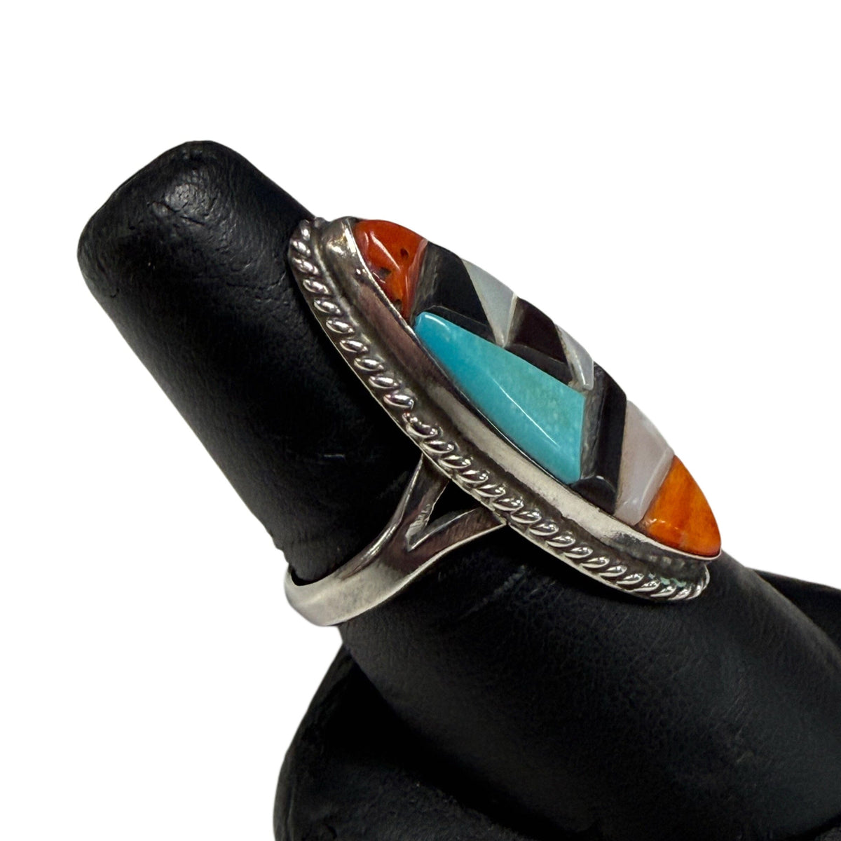 Great Lakes Coin Native American Silver & Gemstone Ring