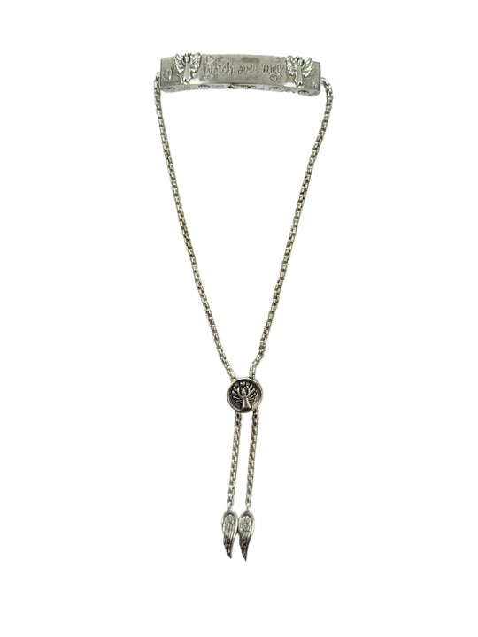 Silver Watch Over Me Religious Bracelet