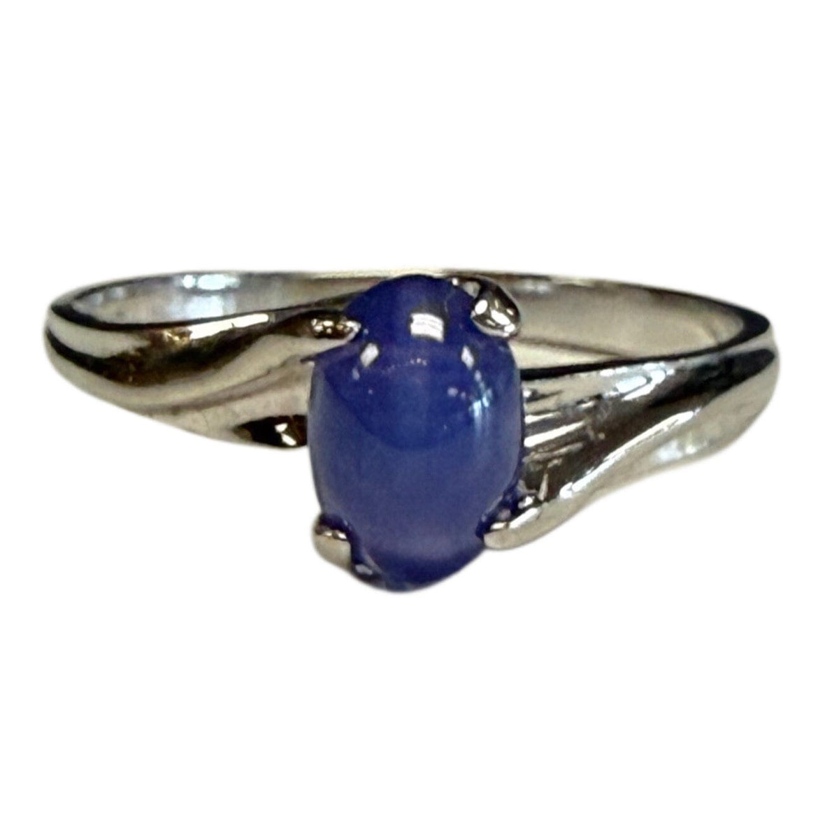 Great Lakes Coin 10k White Gold & Star Sapphire Ring