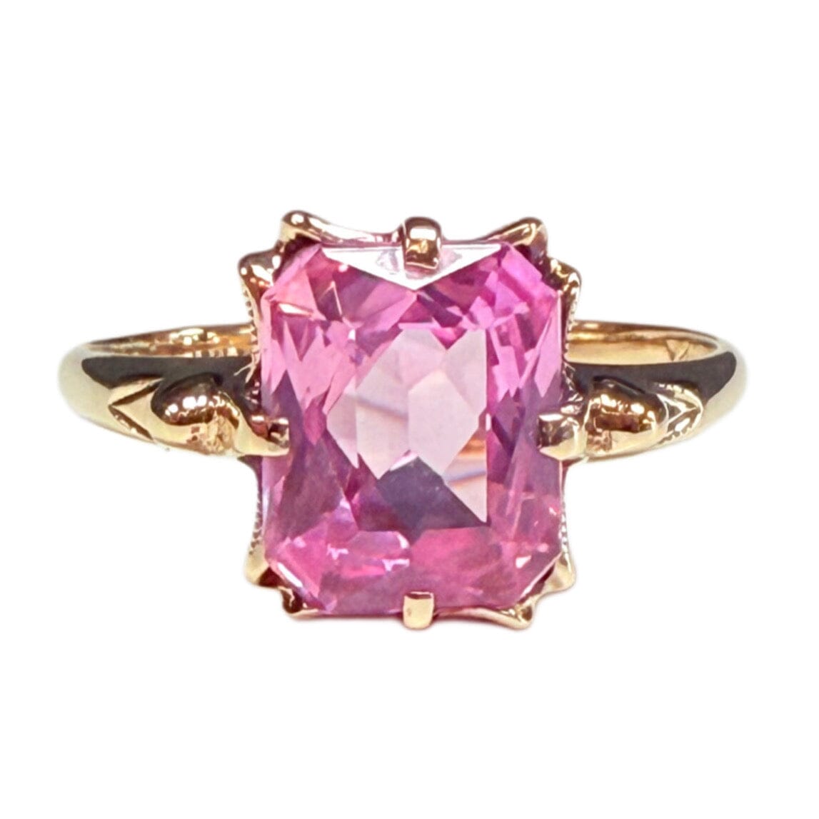 Great Lakes Coin 10k Gold & Pink Sapphire Ring