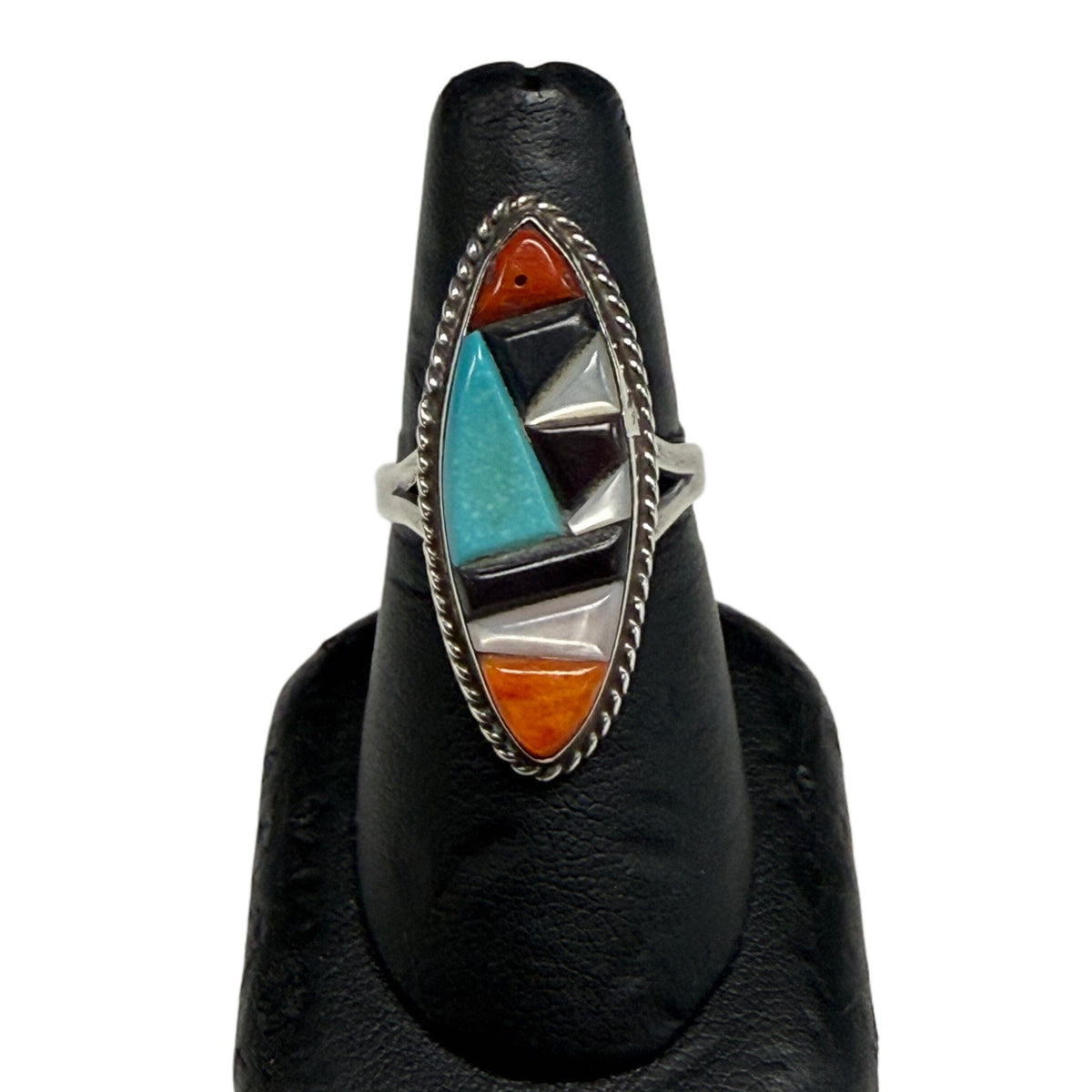 Great Lakes Coin Native American Silver & Gemstone Ring
