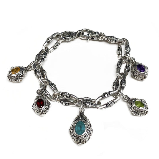 Konstantino Silver Egg Charm Bracelet
