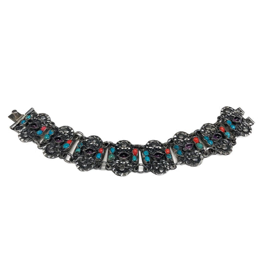 Silver & Gemstone Bracelet
