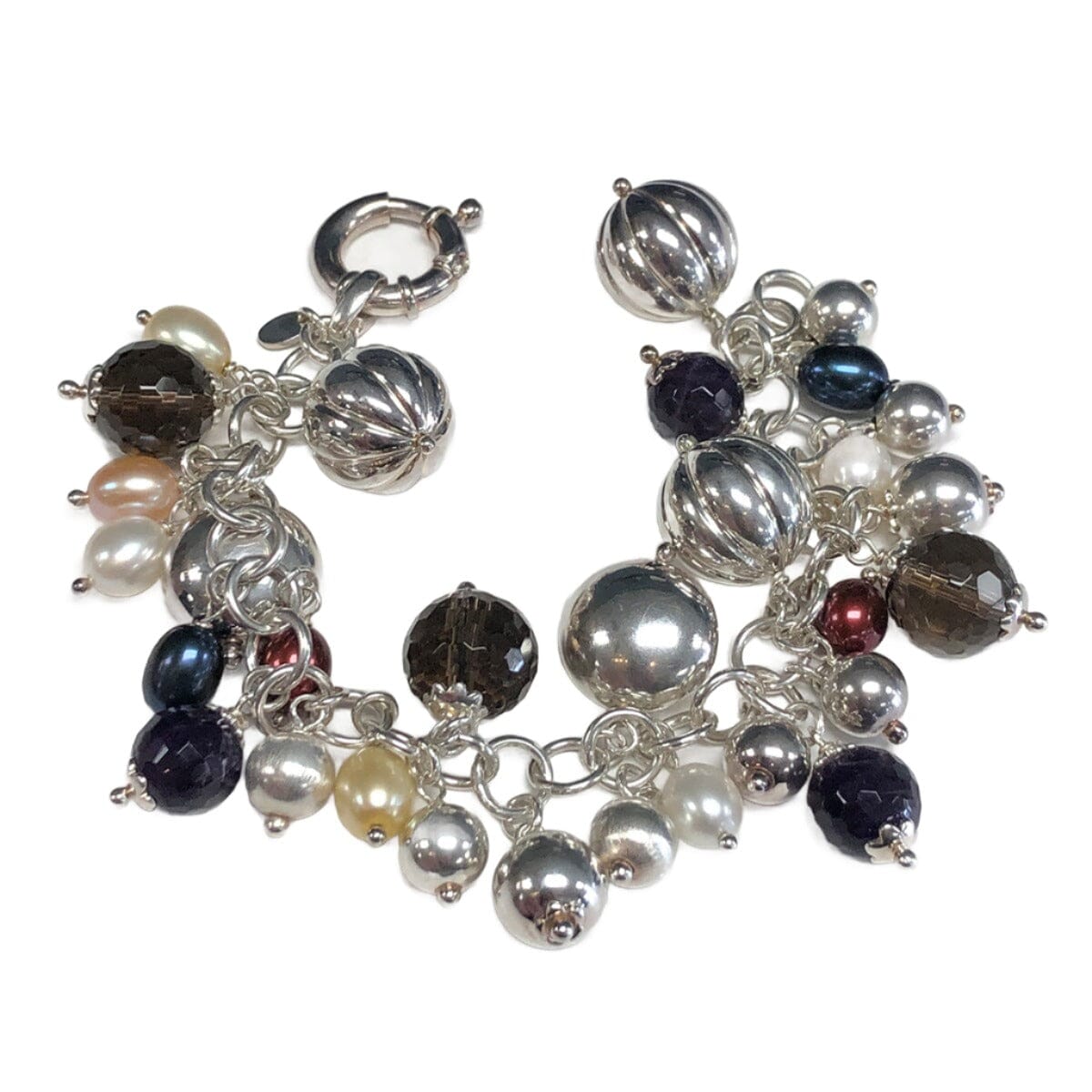 Great Lakes Coin Silver &amp; Gemstone Bracelet