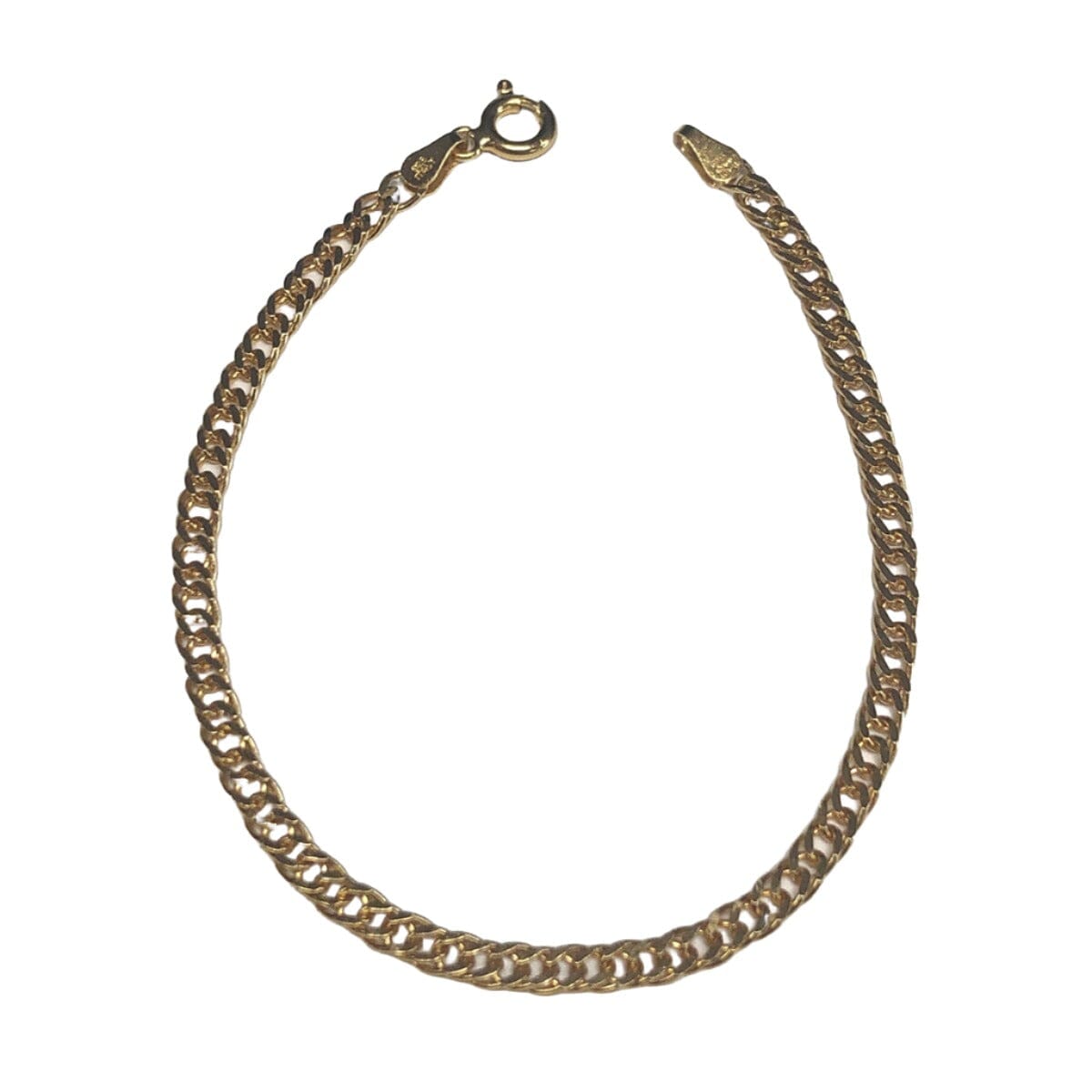 Great Lakes Coin Gold Plated Silver Curb Bracelet