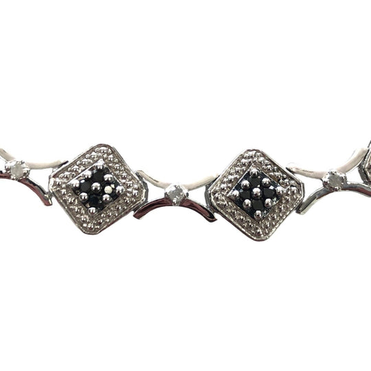 Silver & Diamond Bracelet