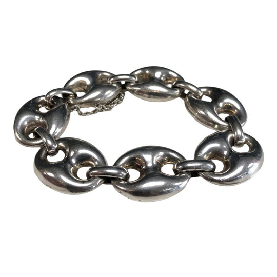 Chunky Silver Link Bracelet