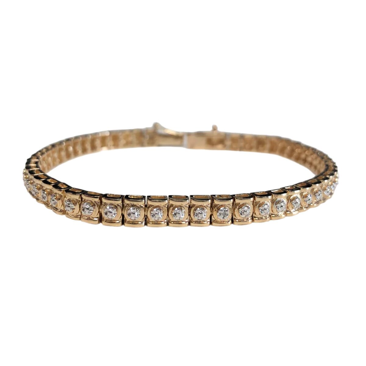Great Lakes Coin Gold Plated &amp; Diamond Bracelet
