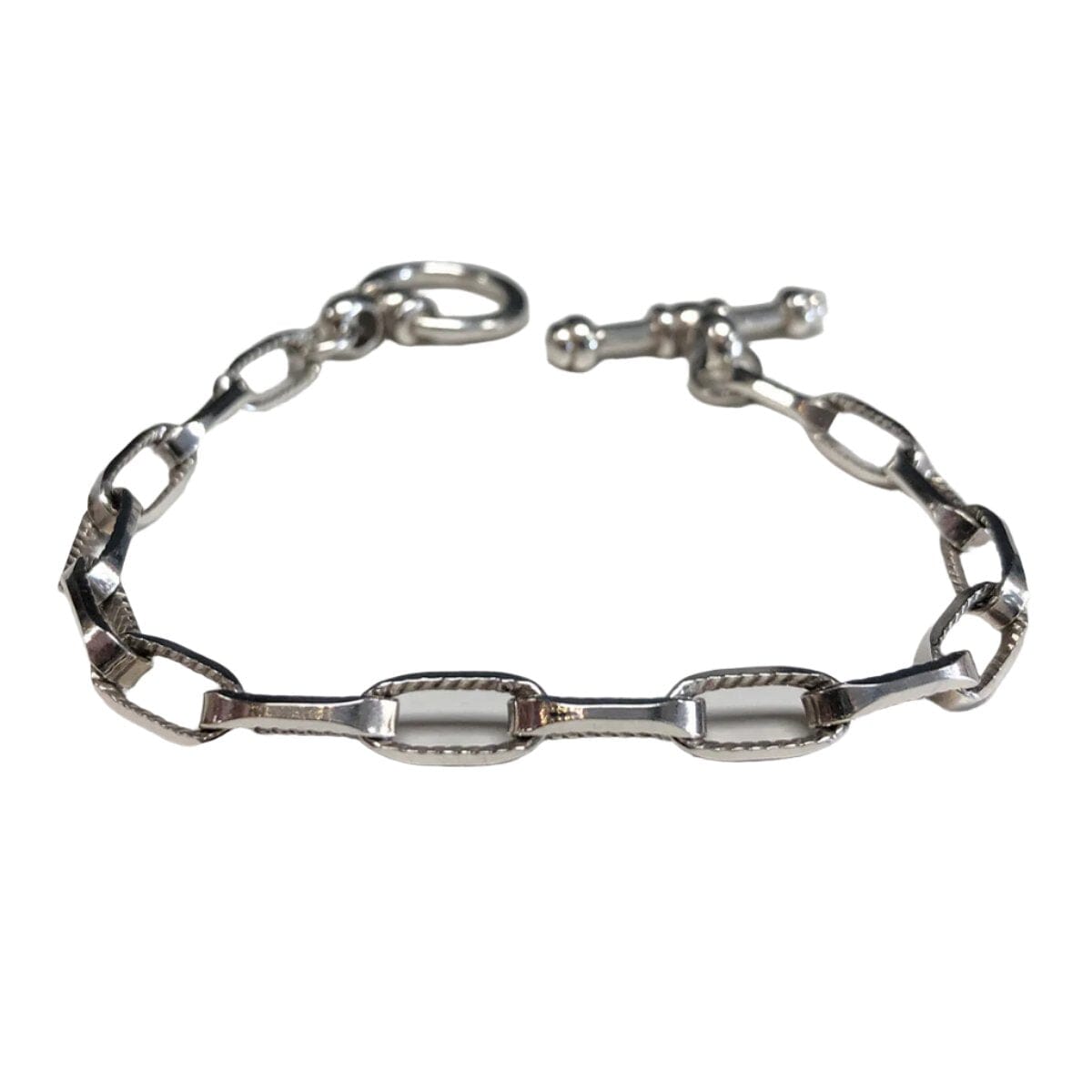 Great Lakes Coin Silver Oval Link Bracelet