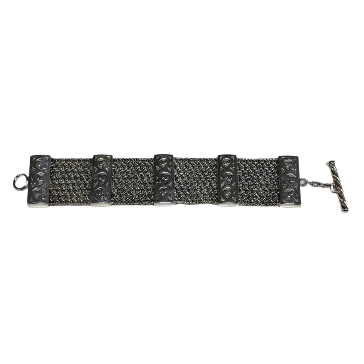 Great Lakes Coin Lois Hill Silver Mesh Toggle Bracelet