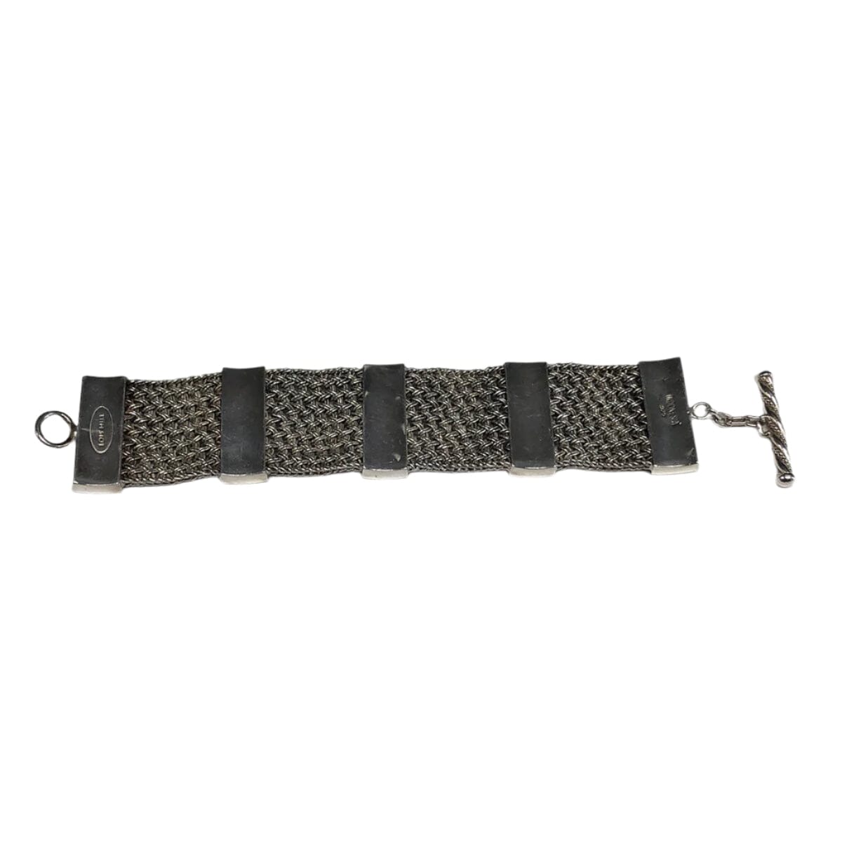 Great Lakes Coin Lois Hill Silver Mesh Toggle Bracelet