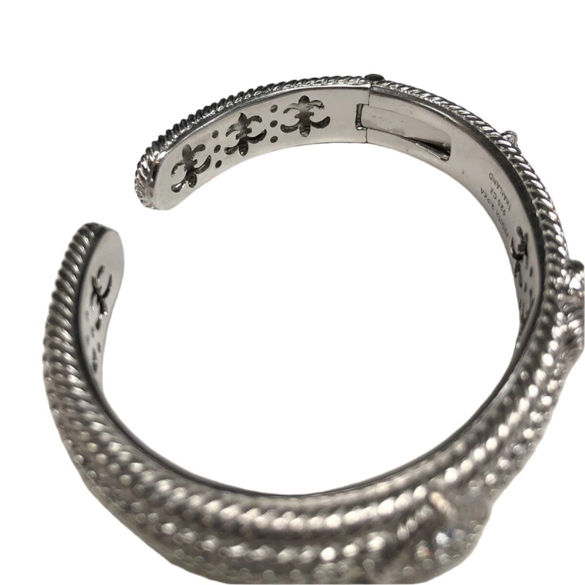 Great Lakes Coin Judith Ripka Diamonique Cuff Heart Bracelet