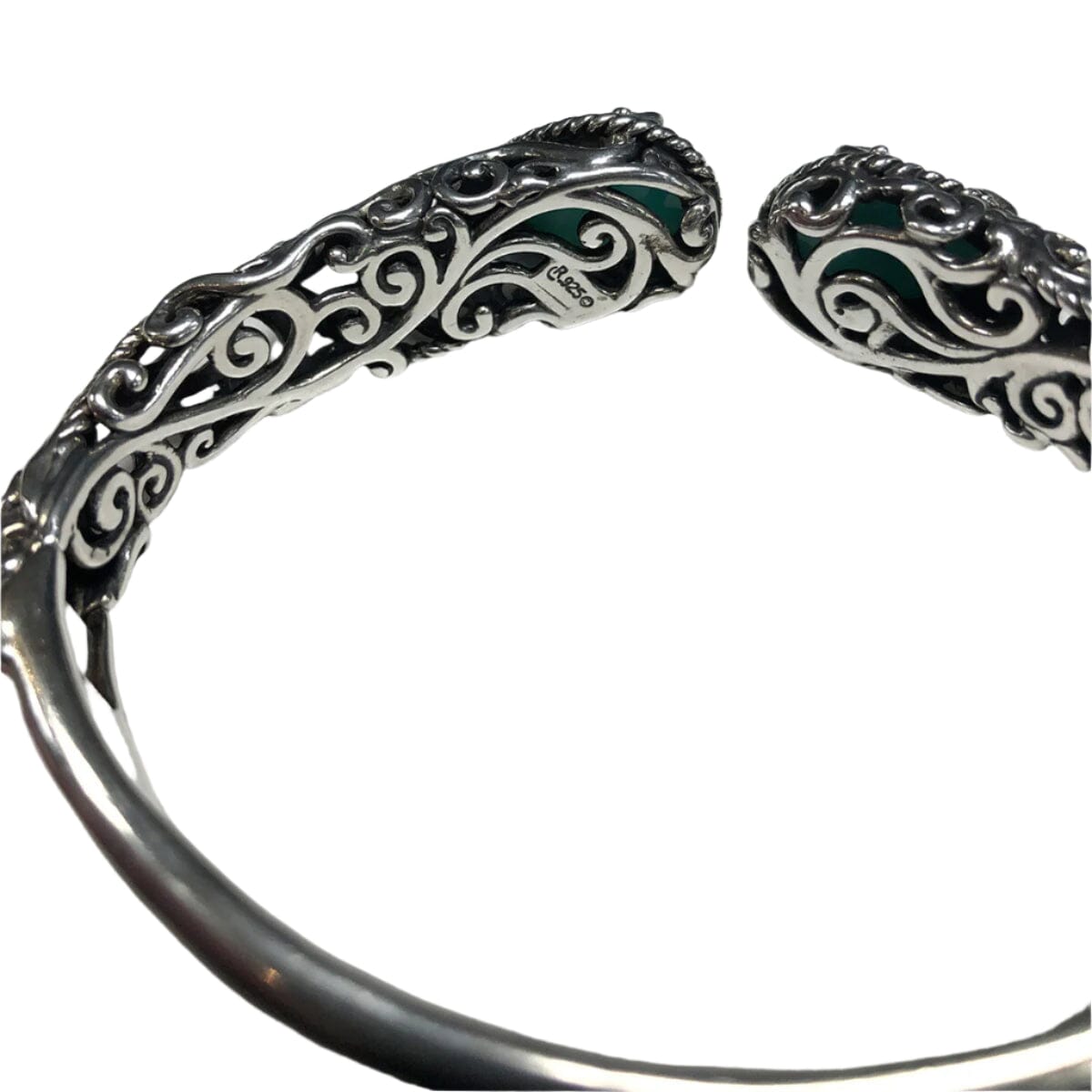 Great Lakes Coin Carolyn Pollack Silver &amp; Gemstone Doublet Cuff Bracelet