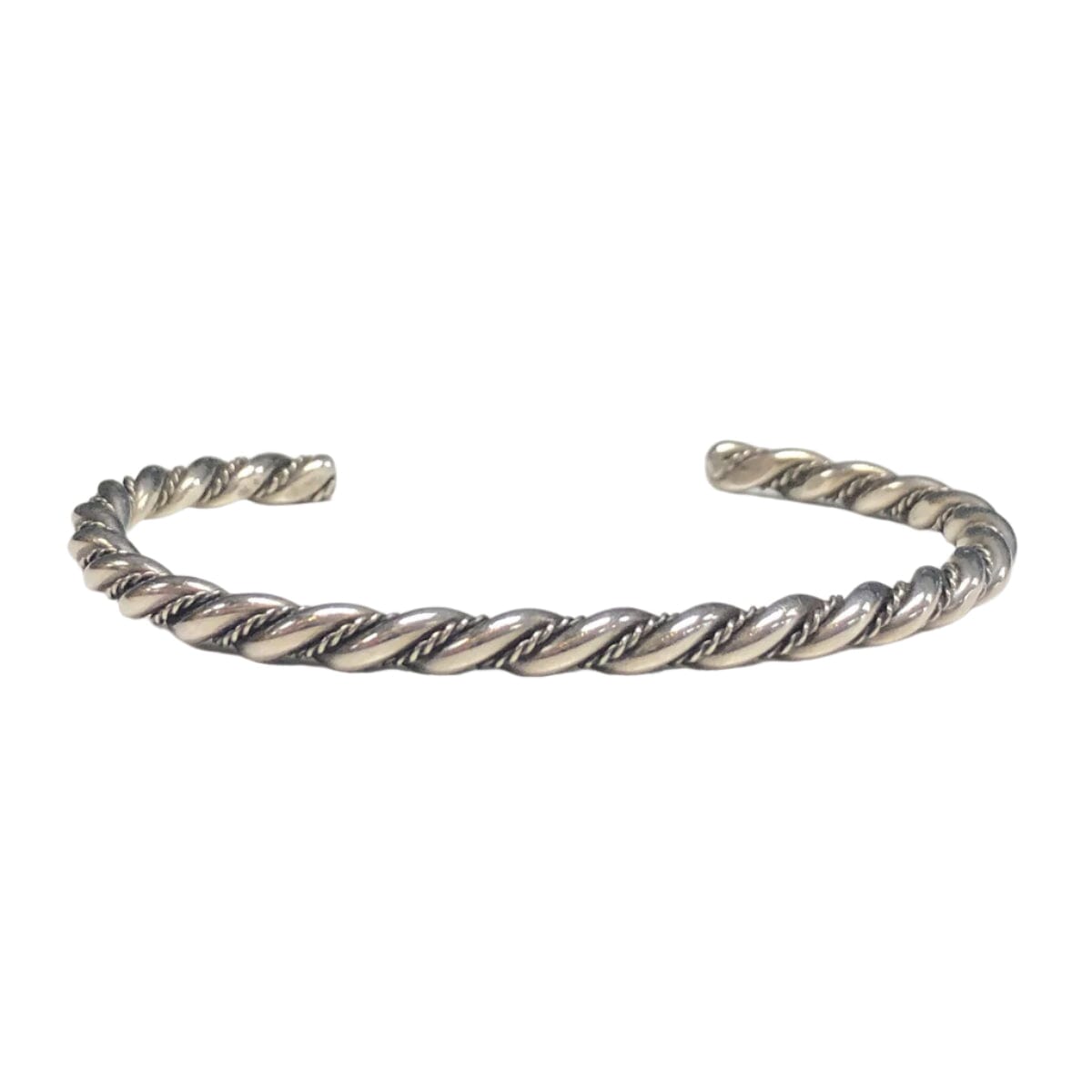 Great Lakes Coin Twisted Silver Bangle