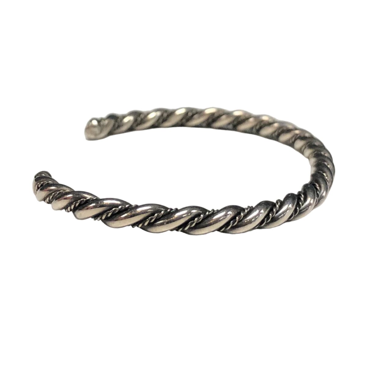Great Lakes Coin Twisted Silver Bangle