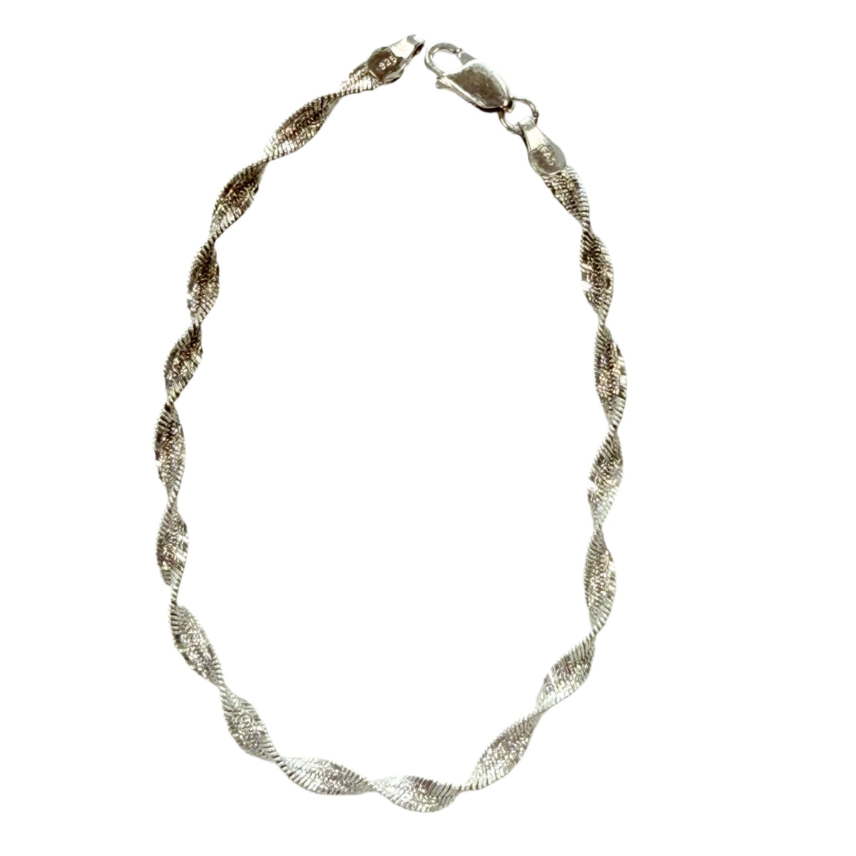 Great Lakes Coin Twisted Silver Bracelet