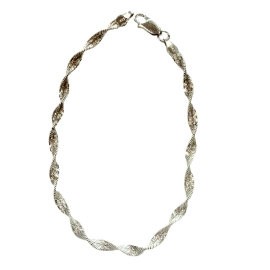 Twisted Silver Bracelet