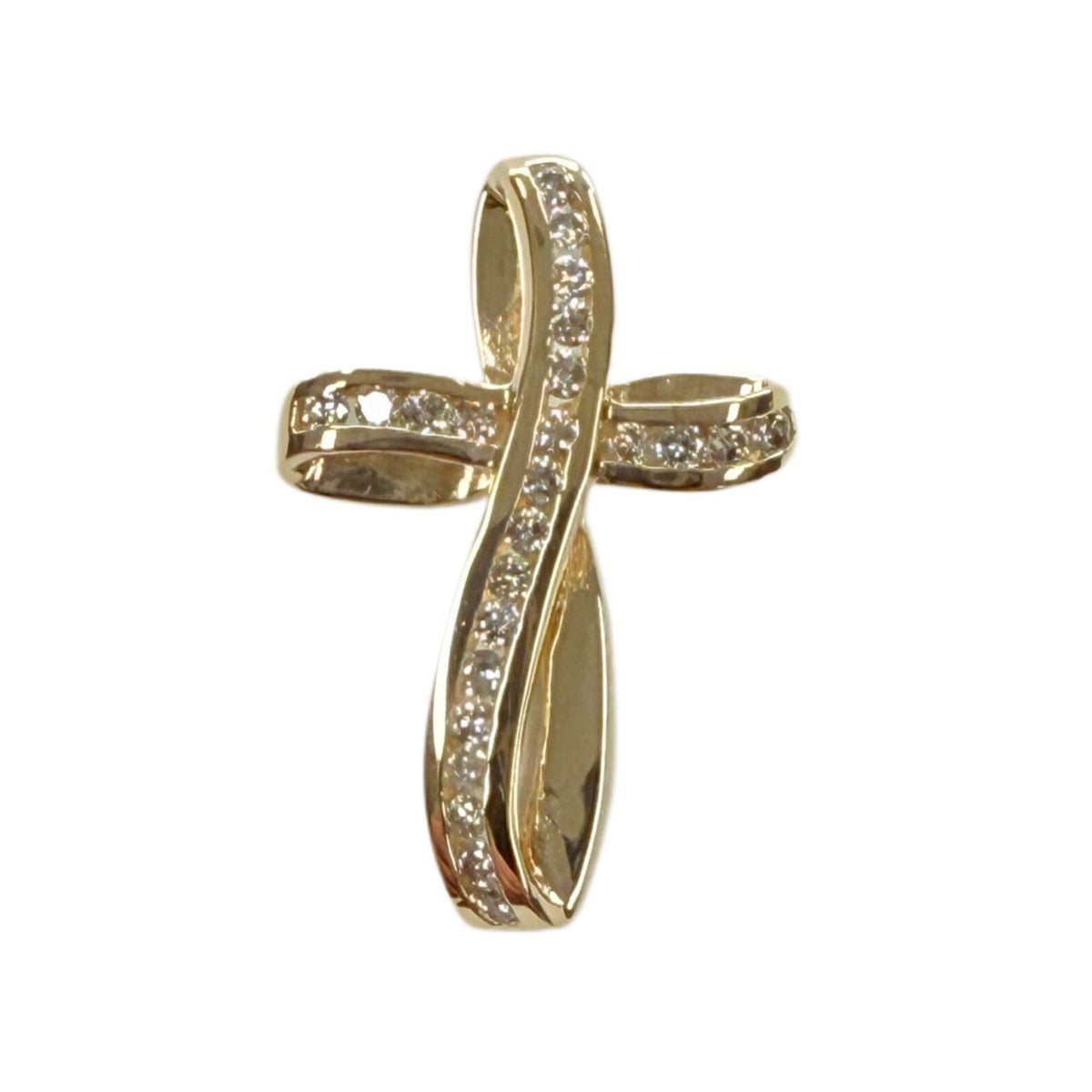 Great Lakes Coin 14k Diamond Cross Pendant