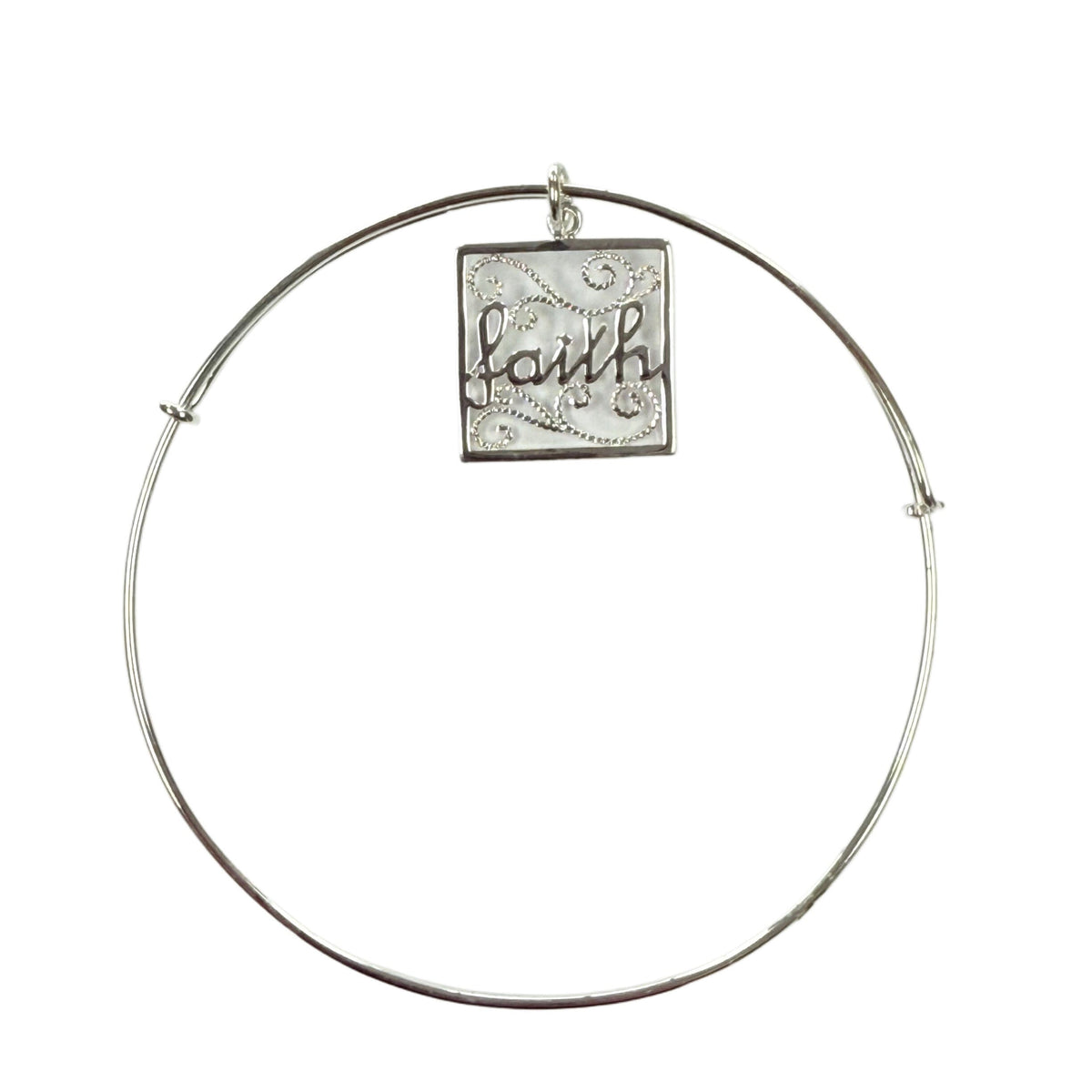 Great Lakes Coin Silver Plated Faith Bracelet