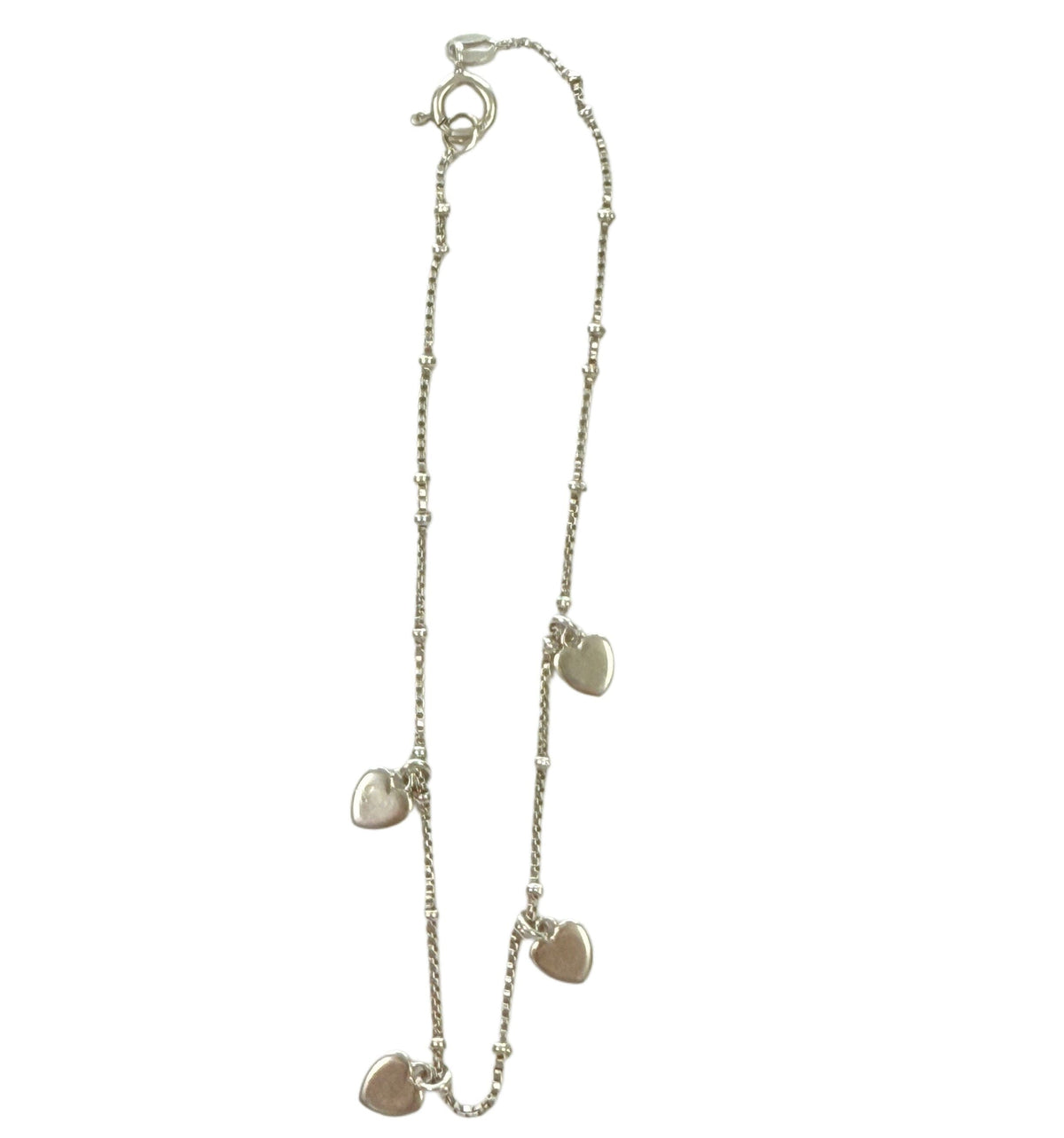 Great Lakes Coin Silver Heart Bracelet