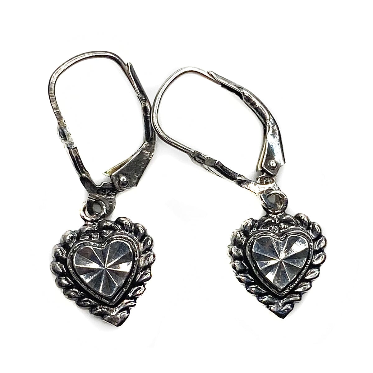 Great Lakes Boutique Beverly Hills Silver Heart Earrings