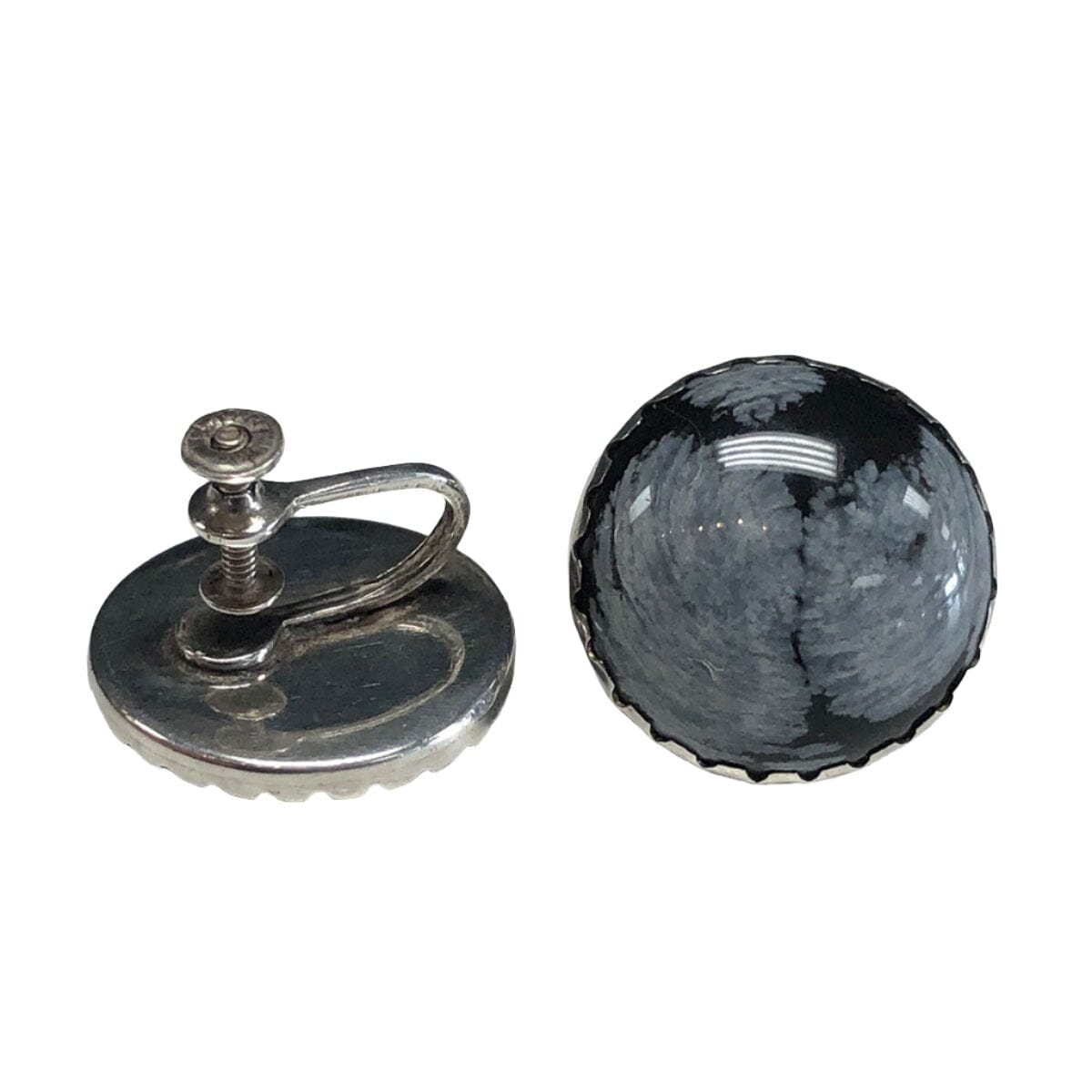 Great Lakes Coin Silver &amp; Faux Gemstone Earrings