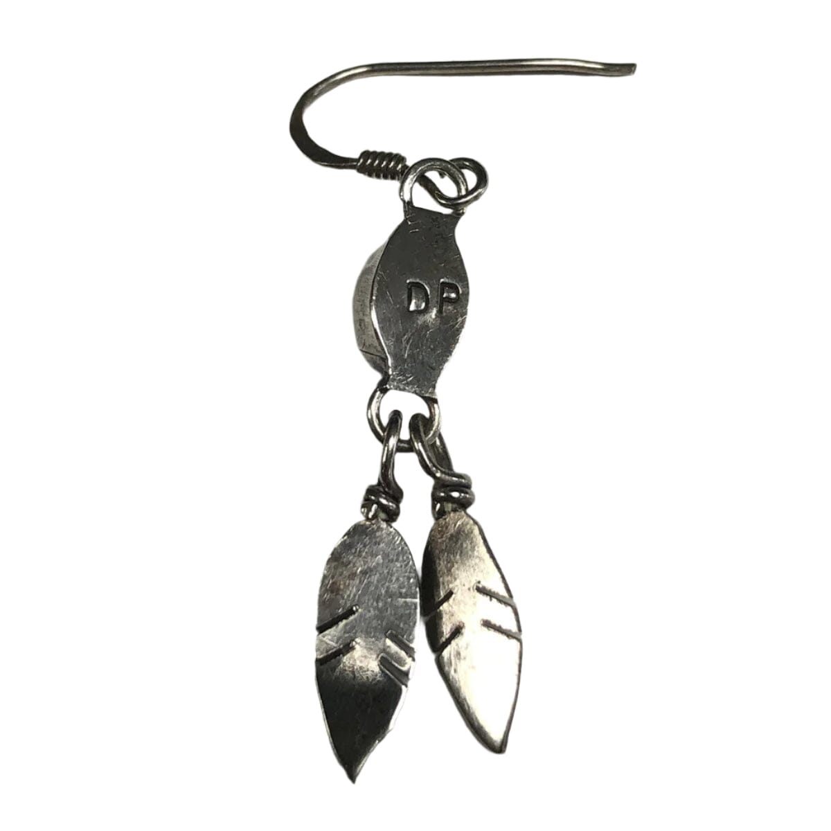 Great Lakes Coin Native American and Malachite Earrings