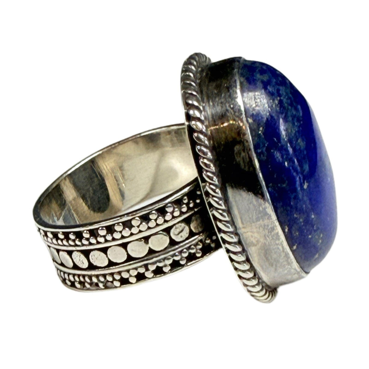 Great Lakes Coin Native American Silver & Lapis Lazuli Ring