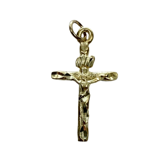 10k Gold Crucifix Pendant