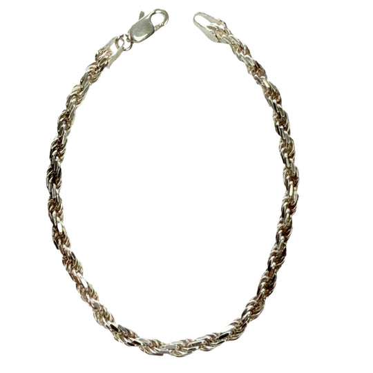 Silver Rope Bracelet