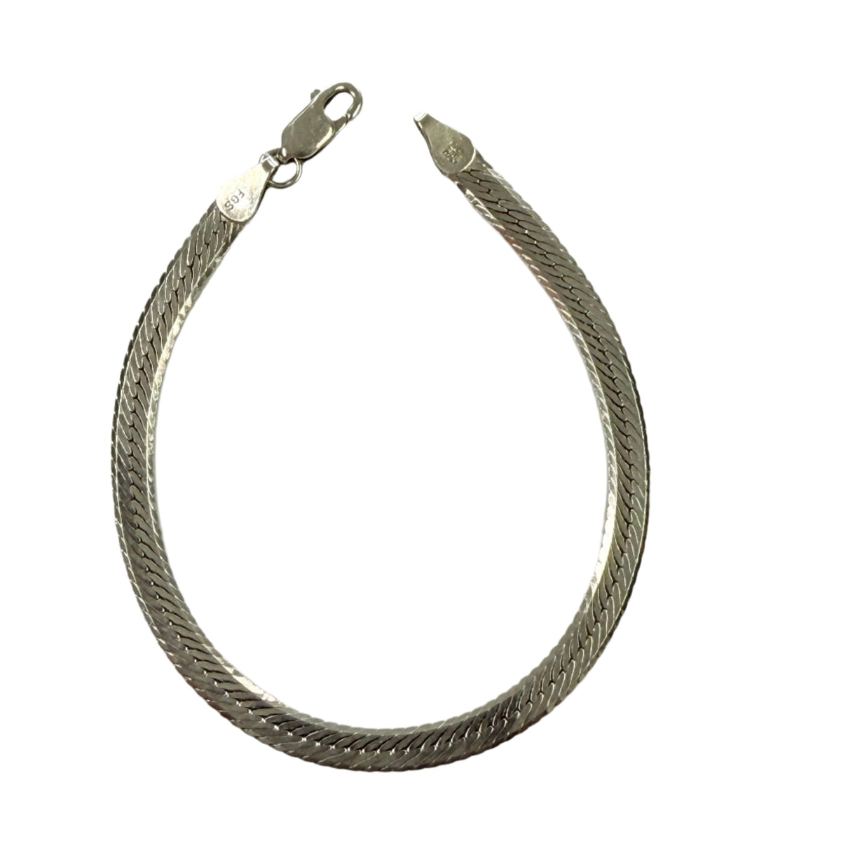 Great Lakes Coin Silver Herringbone Bracelet