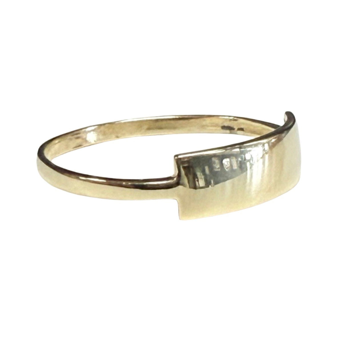 Great Lakes Coin 14k Yellow Gold Bar Ring