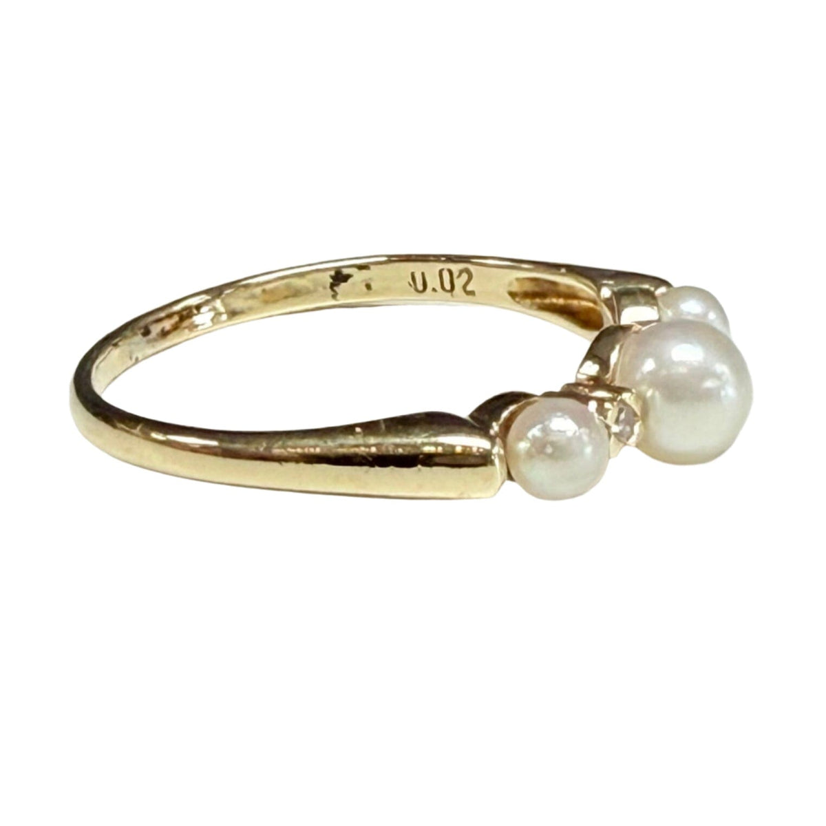 Great Lakes Coin 18k Gold Diamond & Pearl Ring