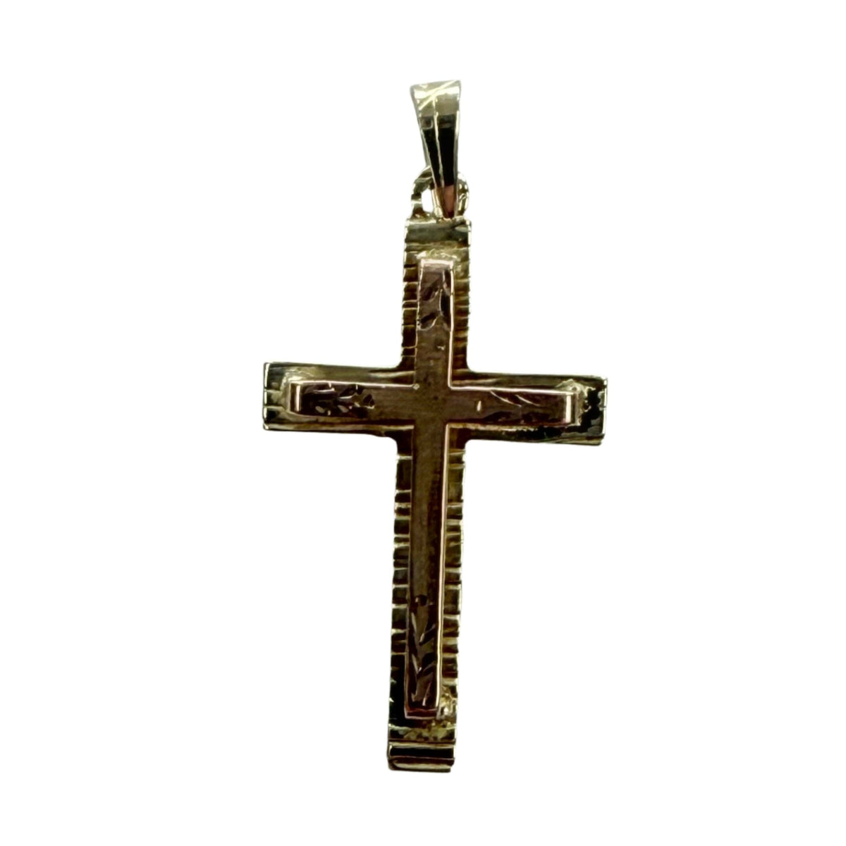 Great Lakes Coin 14k Two Tone Gold Cross Pendant