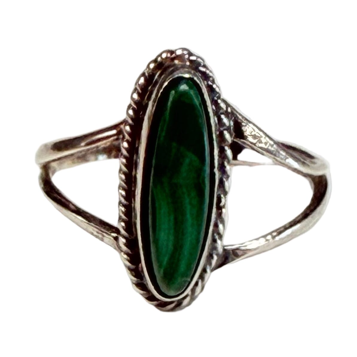 Great Lakes Coin Silver & Malachite Ring