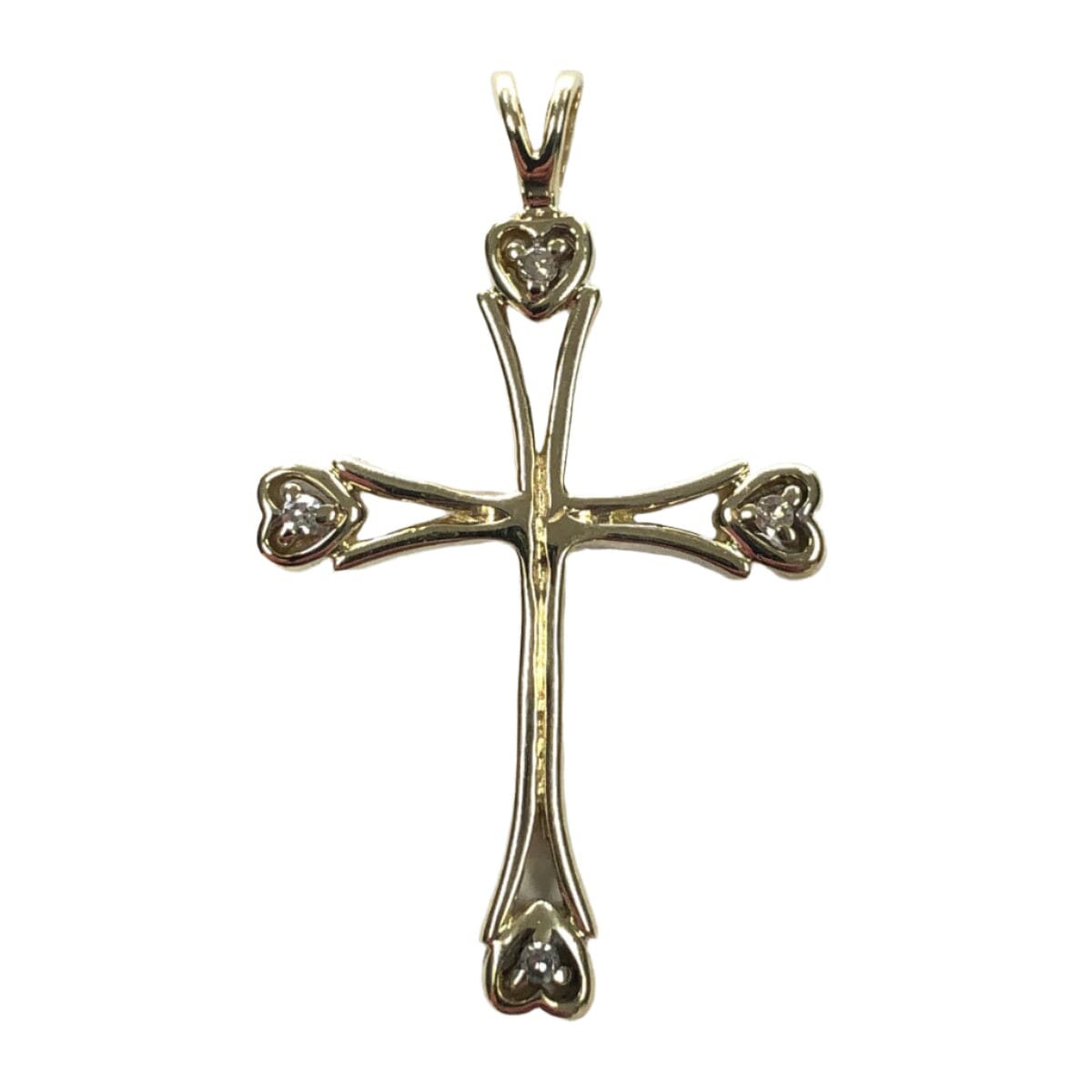 Great Lakes Coin 10k Gold &amp; Diamond Cross Pendant