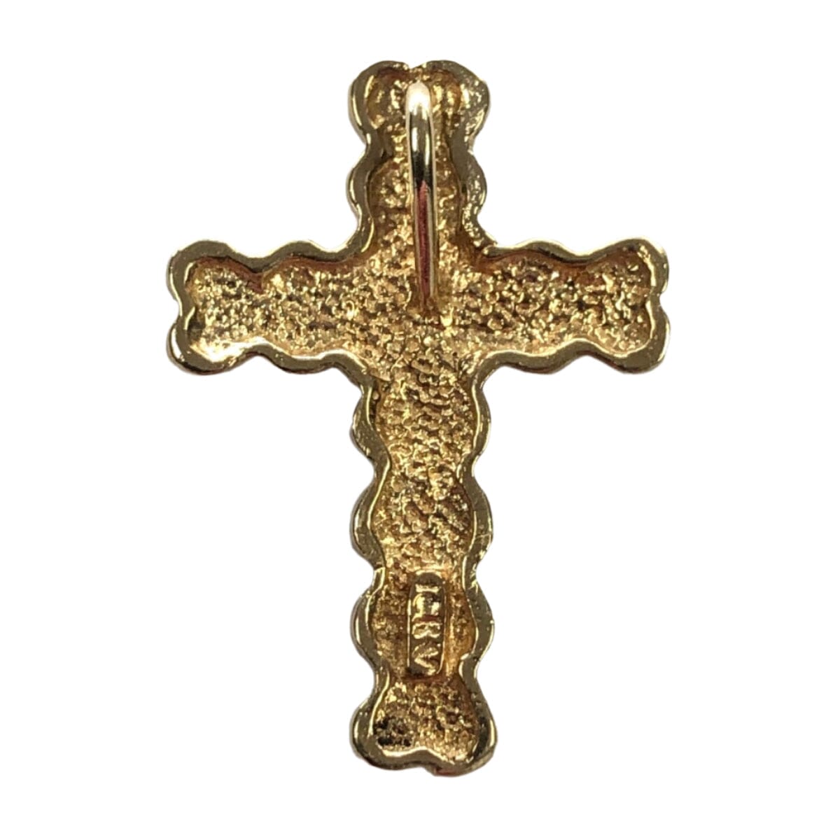 Great Lakes Coin 10k Gold Heart Accented Cross Pendant