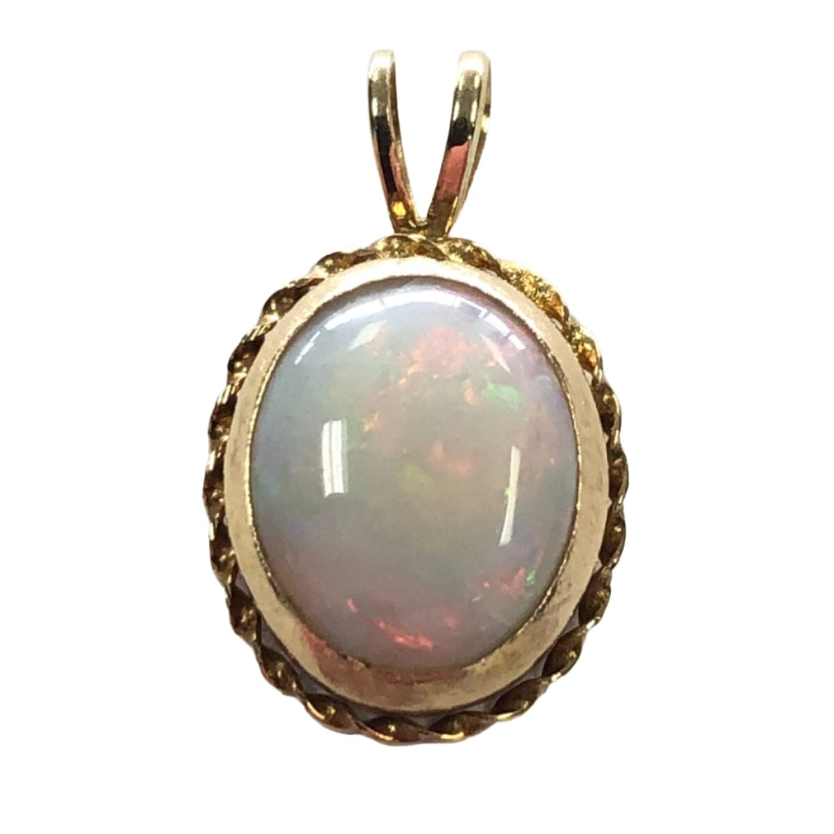 Great Lakes Coin 14k Gold &amp; Opal Pendant