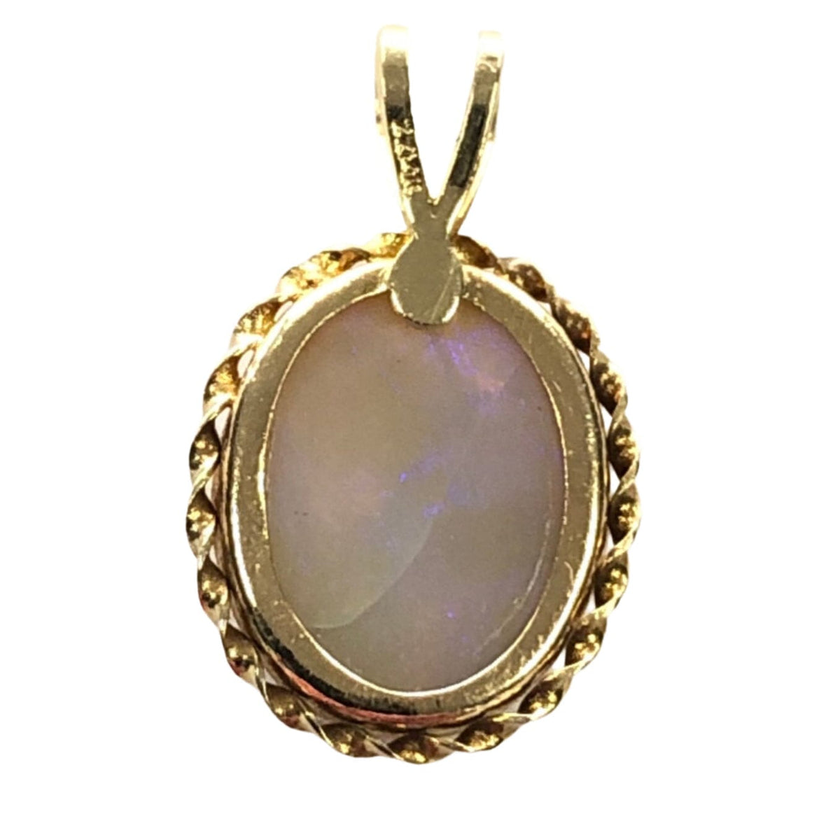 Great Lakes Coin 14k Gold &amp; Opal Pendant
